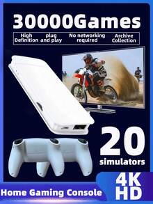 1 Set Home Game Console, 2025 New Arcade Style Gamepad Game Console With 30,000 Games, Connect To TV Box, Retro NES Style Cartridge, Nostalgic Joystick Dual Player Battle Simulator Game Box - Multicolor - View 10