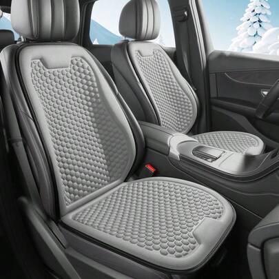 1 pieza Cojín para asiento de coche. Fondo antideslizante, diseño transpirable, universal para coches, SUV y camionetas, fácil de instalar. Proporciona un interior duradero, elegante y protector para tu vehículo