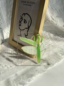 1 Mô hình bọ ngựa cỡ lớn (10CM) trong suốt, mẫu vật côn trùng bọ ngựa, mô hình động vật được bảo quản vĩnh viễn, đồ thủ công mỹ nghệ, in hình mẫu vật bọ ngựa chân thực nhất trong tự nhiên, mô hình côn trùng động thực vật hình vuông trong suốt màu hổ phách, đồ trang trí thủ công mỹ nghệ (Acrylic hai mặt) - bọ ngựa - Xem 5