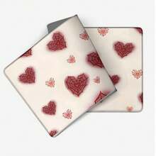 1pc Dark Chic Red Spider Heart Mouse Pad, Personalized Mesh Heart Desk Mat, Large Non-Slip Office & Gaming Keyboard Pad - Rectangle - View 4