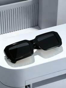 1副/2副时尚方形宽腿复古眼镜，用途广泛，适合旅行、驾驶、街头摄影 - 彩色 - 查看 3