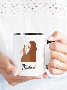 1pc Customized Photo Mug, Personalized Design Mug, Customized Text Mug, Personalized Coffee Cup, Custom Family Mug, Corporate Coffee Mug, Business Mug, Homemade Mug, Customized Coffee Cup, Mother's Day Gift, Father's Day Gift, Anniversary Gift, Valentine's Day Gift, Birthday Gift, Wedding Gift, Gift For Best Friend, Gift For Parents, Gift For Girlfriend, Christmas Gift - Multicolor - View 8