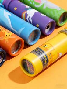 1/6/12件装旋转万花筒，魔术图案派对玩具，趣味拼图游戏，派对礼品，男孩礼物，节日礼物，生日礼物，课堂奖品，适合嘉年华奖品，圣诞节，万圣节，圣诞礼物，万圣节礼物，生日礼物 - 彩色 - 查看 4