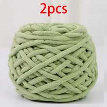 2pcs/200g Soft Ice Bar Chenille Yarn, Thick Chenille Yarn Suitable For Handmade DIY Soft And Thick Knitted Yarn, Can Be Used To Make Blankets, Scarves, Dolls, Slippers, Crochet Yarn - Multicolor - View 34