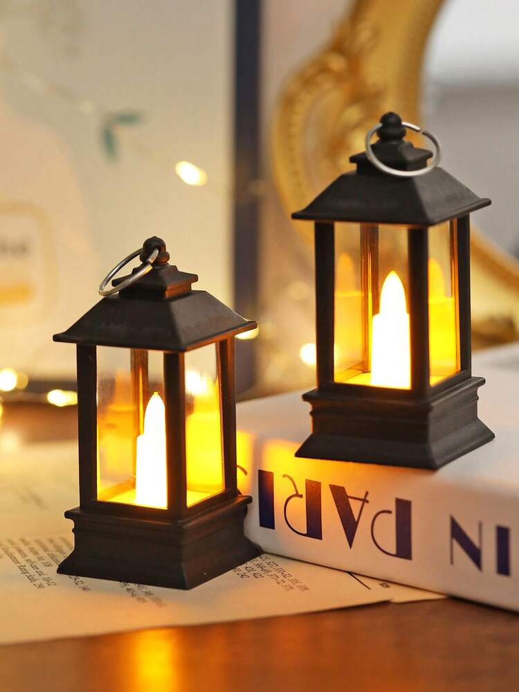 1/2/3 chiếc đèn lồng mini kiểu cổ điển dùng pin, đèn ngủ trang trí để bàn trong nhà, đèn gió mini, đèn lồng mini trang trí nhà cửa, đèn trang trí phòng ngủ, đèn trang trí tiệc cưới, lễ hội. - Đèn lồng nhỏ hình vuông - Xem 15
