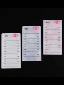 1 pieza Bandeja acrílica para extensiones de pestañas, Caja de almacenamiento de extensiones de pestañas, Almohadilla de extensión, Bandeja para pestañas, Bandeja para pegamento, Soporte independiente - Multicolor - Ver 10