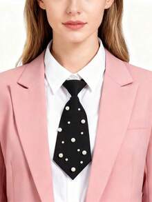 1条女士休闲领带，适合街头风格、个性化定制、派对、礼品 - 彩色 - 查看 8