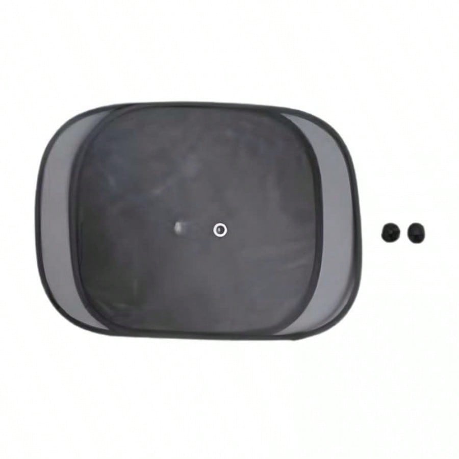 Set de 2 Parasoles Laterales de Malla para Ventana de Auto 44x36cm con Ventosas