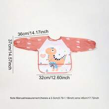 2件套新生儿反穿围兜，婴儿喂食罩衫，婴儿进食服，男女通用 - 彩色 - 查看 9