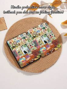 Cute Animal Pattern Tablet Protective Case, Suitable Compatible With Ipad 9.7/10.2/10.5/10.9/12.9/Pro 11 (10th Gen), Galaxy Tab S6 Lite 10.4", Kindle Paperwhite (12th Gen, 2024 Release), Kindle (11th Gen, 2022 Release), Soft Shock-Proof, Smart Stand/Auto Wake/Sleep Function