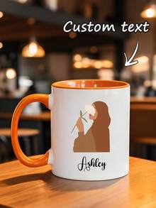 1pc Customized Photo Mug, Personalized Design Mug, Customized Text Mug, Personalized Coffee Cup, Custom Family Mug, Corporate Coffee Mug, Business Mug, Homemade Mug, Customized Coffee Cup, Mother's Day Gift, Father's Day Gift, Anniversary Gift, Valentine's Day Gift, Birthday Gift, Wedding Gift, Gift For Best Friend, Gift For Parents, Gift For Girlfriend, Christmas Gift - Multicolor - View 4