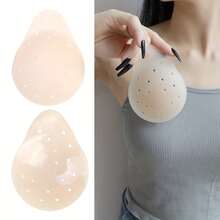 Seamless Breathable Silicone Breast Pads Women - Sticky Bra - Non-Slip Adhesive Breast Cover - M - 4,13 inch/10,5 cm - Xem 3