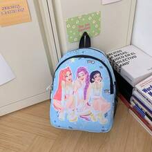 1pc K-Pop Style Backpack, Anime Themed Cute Bookbag, Large Capacity Backpack - Multicolor - View 6