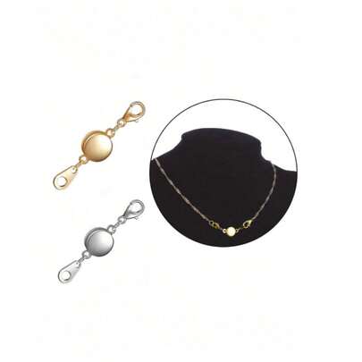 5pcs Magnetic Necklace Clasp & Closure Set - Round Bracelet Extension Clasp, Magnetic Necklace Clasp & Closure, Magnetic Necklace Extender, Necklace Clasp Helper, Jewelry Making Accessory Bracelet Extender