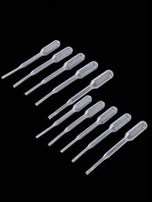 1 套一次性塑料滴管，带校准纸吸管头，塑料吸管，0.2毫升/毫升，烘焙工具 - 彩色 - 查看 8