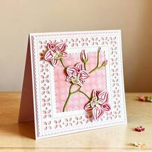 Creative Photo Frames And Flowers Metal Cutting Dies, DIY Scrapbooking Album And Embossing Stencil, Greeting Card Making Tool, Card Paper Cutting Crafts ,Gift Card Making Template Die Cuts. - Silver - View 11