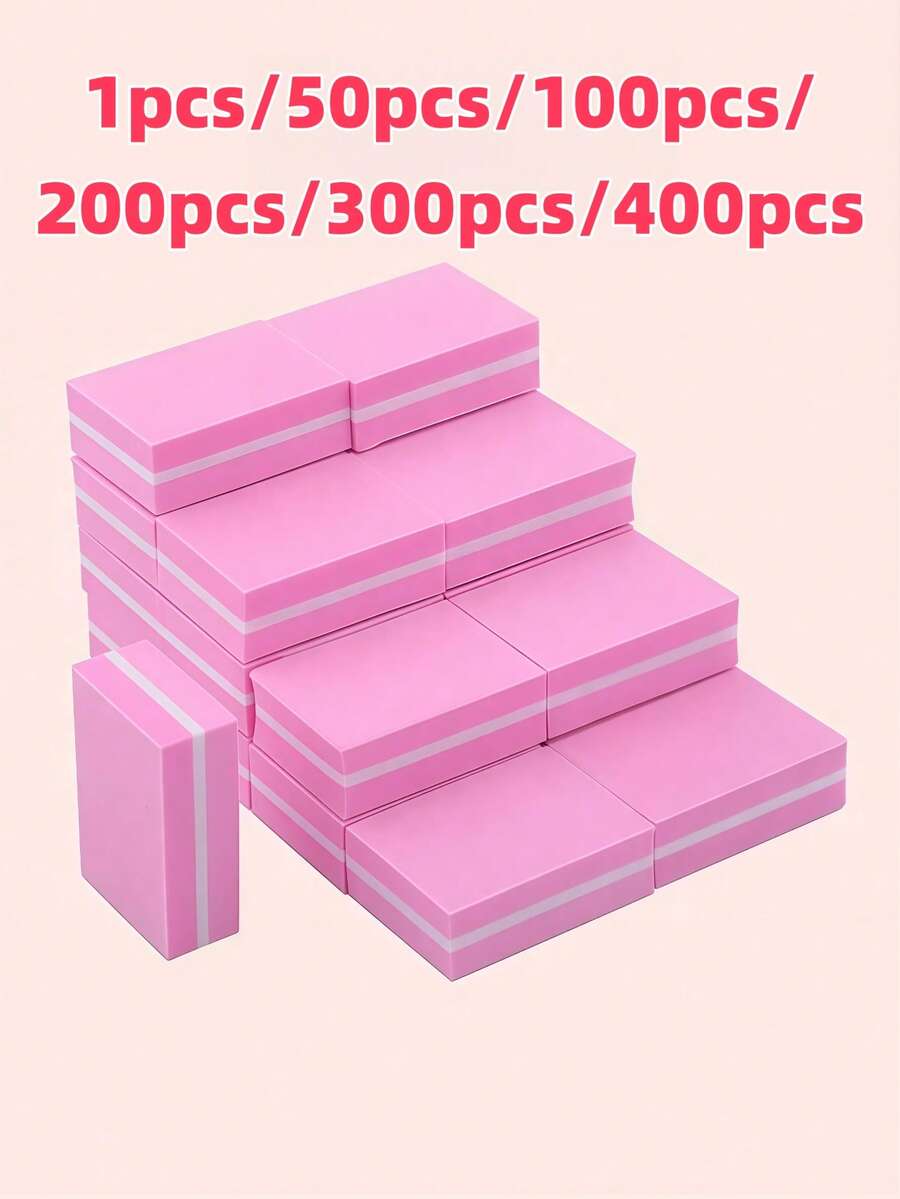 100/180 Grit Nail Buffer Block - Medium/Fine Grit, Multi-Pack Options: 1pc/3pcs/10pcs/20pcs, Professional 3-In-1 Use: Shaping, Smoothing And Polishing Acrylic Nails, Gel Nails And Natural Nails. Dual Grit: - Medium Grit (100 Grit): Smoothens Ridges And Shapes Nails - Fine Grit (180 Grit): Creates High Shine Finish, Perfect For Manicure, Pedicure, Salon And DIY Nail Care - Multicolor - View 1