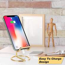 Adjustable Metal Alloy Phone Stand, Portable Extendable Phone Holder For Summer Vacation, Travel, Outdoor Video Recording, Live Streaming, Minimalist Design, Suitable For Living Room, Bedroom, Desk, Office - Multicolor - View 3