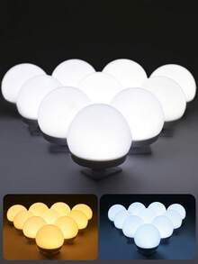 6pcs 10pcs/Kit LED 3-Color Makeup Mirror Bulb USB Powered Adjustable Light Mirror Front Fill Light Suitable For BedroomDormitory And Makeup Room - Makeup Lamp - View 7