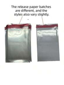 50个/100个随机透明自粘OPP袋，耐用玻璃纸袋，透明小塑料袋，迷你礼品包装袋，适用于珠宝、糖果、卡片等。 - 無色 - 查看 8