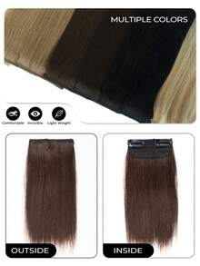 1pc Hair Piece Hair Pad Hair Root Patch Invisible Seamless One-Piece Side Thickening Hair Volume Fluffy Top Hair Replacement Female Hair Accessories - Multicolor - View 8