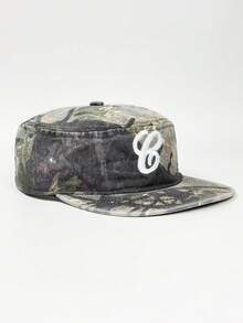 1pc Men's G Letter Embroidered Leopard Print Snapback Hat, Street Hip Hop Cap, Warm Sun Protection Plaid Flat Brim Hat, Christmas Gift - B - View 19