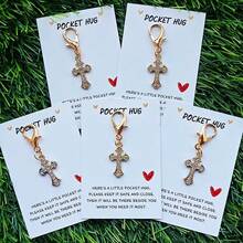 Bộ 5 móc khóa hình thánh giá trang nhã, với thiết kế hình thánh giá ngộ nghĩnh. Thích hợp cho lễ rửa tội, đám cưới, lễ rước lễ, tiệc cô dâu, quà lưu niệm, quà sinh nhật, quà tặng sự kiện tôn giáo, sử dụng hàng ngày, lễ Phục sinh, quà tặng ngày lễ và kỷ niệm. - Nhiều màu - Xem 1