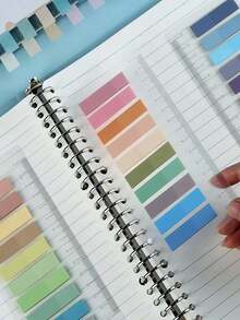 200张彩色尺子便签本，PET材质，高品质提醒贴纸，二合一尺子便签本，随机款式，（1本200张）适用于办公室、家庭、学校留言便签本，方便整理和提醒，也可作食品包装贴纸，适合办公室、学校、学生、学习用品、返校季（200本）