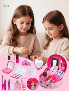 儿童过家家可爱女孩化妆玩具，角色扮演互动换装玩具，女孩生日/圣诞礼物 - 彩色 - 查看 3
