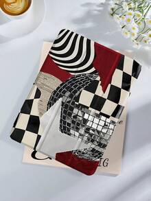 Tablet Protective Case With Black And White Abstract Grid Pattern, Compatible With IPad 9.7/10.2/10.5/10.9/12.9/Pro 11, 10th Generation, Compatible With Samsung Galaxy Tab S6 Lite 10.4-Inch, Compatible With Kindle Paperwhite 12th Gen 2024, Kindle (11th Generation) Released In 2022, Kobo Clara Color, Soft Fall Protection, Smart Stand/Automatic Wake-Up/Sleep - Multicolor - View 2
