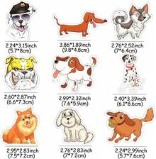 50 Pcs Cute Dog Puppy Waterproof Vinyl Stickers For Kids Water Bottles Laptop Stickers Pack - 100 Truck and Dinosaur Style - View 5