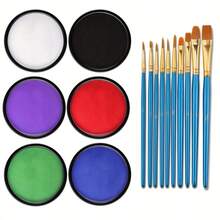 Watercolor Solid Painting Pigment Disc, 30g Paint, Washable And Color-Removable, Suitable For Valentine's Day Themed Painting, Major Sports Events, Parties And Other Activities - 30g/1.06oz - View 5