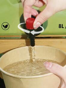 1pc 8-Liter/28-Ounce PE Portable Water Bladder With A Thickened Rectangular Design, Foldable Water Container, And Tap. Suitable For Outdoor Enthusiasts, Camping, Hiking, And Travel.