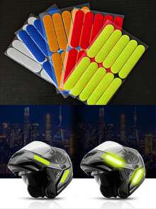 AD Reflective Car Stickers, Helmet PET Reflective Stickers, Multi - Scene Warning Stickers, Motorcycle And Bicycle Reflective Strips - Helmet Reflective Stickers - View 12