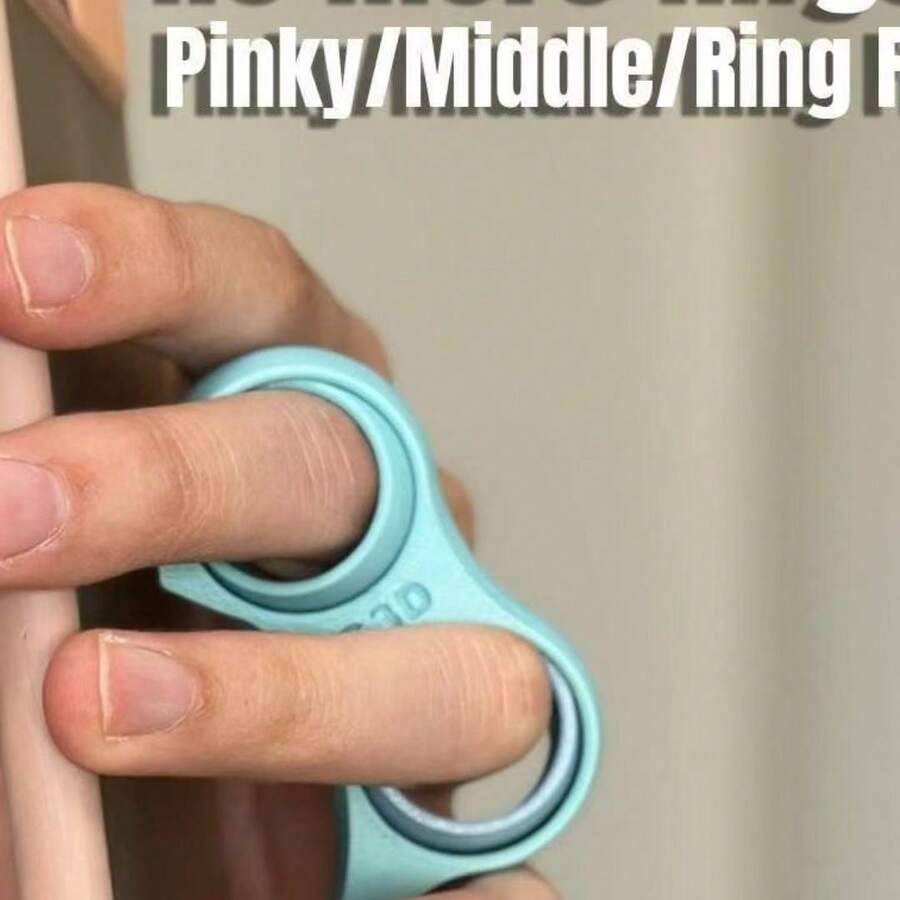 1pc/2pcs 3D-Printed Phone Grip With Rotating Gyro Ring, Ergonomic Design To Relieve Finger Fatigue , Anti-Slip & Comfort Hold For Office, Gaming, And Streaming ,Fun Fidget Toy & Practical Gift Idea. - Multicolor - View 1