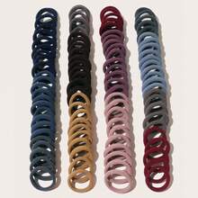100pcs Medium & Large Size High Elasticity Hair Ties, Gentle On Hair, Suitable For Ponytails, Buns, Daily Use - Multicolor - View 7