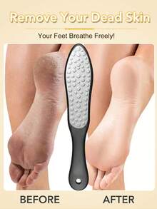 ANDVICTORY 2/4Pcs Foot Heel File Stainless Steel Metal Callus Remover Double Sided Foot ScraperProfessional For Wet Or Dry Skin Pedicure Tool - Multicolor - View 3