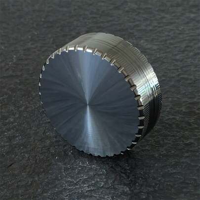 1pc Creative Gun-Shaped Black Cookie Design 3-Layer Zinc Alloy Grinder, 63mm Metal Herb Grinder, Smoking Accessory, Perfect Gift For Boyfriend!