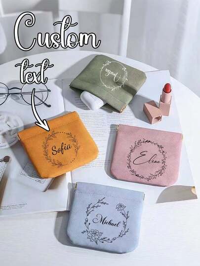 Anpassad förvaringspåse för läppstift, Anpassad reseförvaringspåse, Personlig förvaringspåse, Present till vänner, Brudtärnor, Födelsedag, Alla hjärtans dag