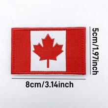 Iron-On Canada Flag Patch With Hook & Loop Fastener - Durable, Easy Attach Tactical Applique For Sewing And Knitting Supplies - Multicolor - View 14
