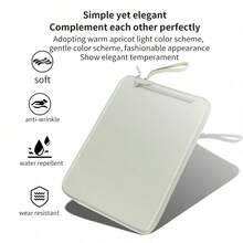 加厚防震笔记本电脑保护套，牛津布防水尼龙内衬，前置口袋，储物隔层，双拉链设计，适用于 13-14 英寸/14.1-15.4 英寸笔记本电脑（兼容 16 英寸）。 - 寶藍色 - 查看 6