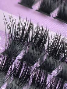 15排D型卷翘275簇80D+100D+180D单根睫毛，长度10-18毫米混合，蓬松纤长，适合DIY新手，睫毛嫁接，仿貂毛假睫毛，睫毛簇，单根睫毛，睫毛，假睫毛 - D - 查看 7