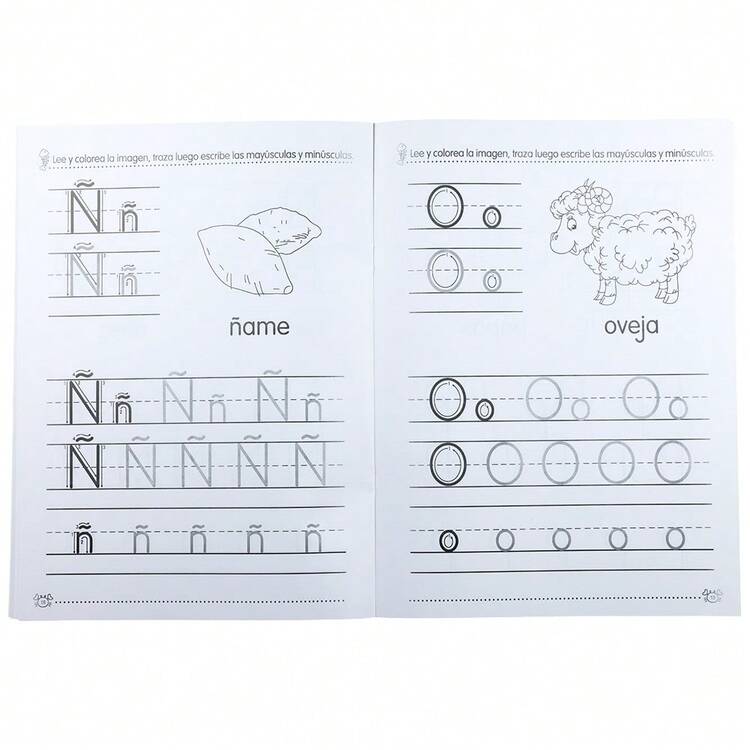 Spanish Alphabet Tracing Workbook, Suitable For Beginners, Learn Spanish Alphabet, Includes Writing Practice Of Common Spanish Vocabulary, Early Learning Activity Book For Children, Ideal For Home Education And Classroom Teaching. - Multicolor - View 7