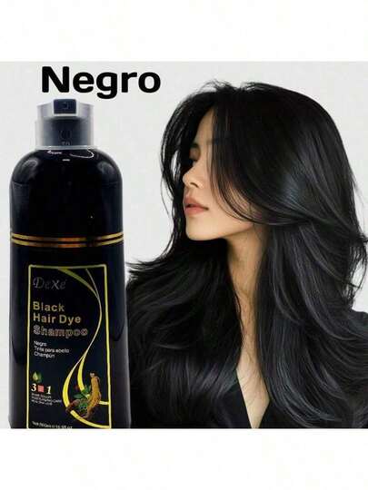 Champú De Tinte Shampoo Para Cabello Gris, Champú Semipermanente Para Color De Cabello Para Mujeres y Hombres, Ingredientes A Base De Hierbas, 3 En 1 Cobertura 100% De Canas, Dura 30 Días, 500 Ml/sin Amoníaco/ingredientes Herbales Naturales.Shampoo Coreano Tinte Instantáneo Cubre Cana Shampoo Jengibre Tinte Cubre la Raiz instantaneo varios colores