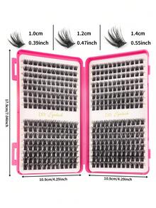 384/300片单根假睫毛，睫毛册，簇状假睫毛，DIY家用睫毛嫁接，簇状假睫毛，单根假睫毛，假睫毛