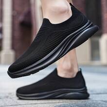 Men's Sports Outdoor Casual Sports Shoes - Black - View 4