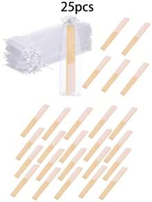 1pc/5pcs/10pcs/15pcs/25pcs White Folding Fan Set, White Folding Fan With Clear Bag, White Hand Fan, Clear Bag, Bamboo Folding Hand Fan - Multicolor - View 11