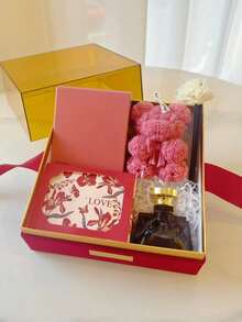 4支/1支蝴蝶结玫瑰熊蜡烛（高：2.36英寸），香氛蜡烛，家居装饰，创意动物主题，大豆蜡制成，蝴蝶结装饰，迷你摆件，礼品，生日装饰蜡烛，母亲节，父亲节，感恩节，艺术美学蜡烛，毕业礼物，装饰品，房间装饰，婚礼，厨房装饰，烛光晚餐，花卉装饰，礼盒装饰 - 彩色 - 查看 6