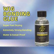 Transparent Strong Adhesive Oil-Based Wig Glue, Quick Drying, Low Odor, Non-Irritating Scalp, Professional Wig Adhesive, Essential For Cosplay, Super Sticky, Can Be Used On Face, Long-Lasting Wig Fixing, Natural And Realistic Look - 30ml - View 2