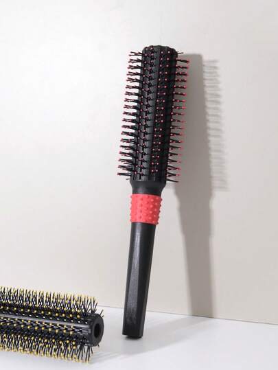 This Cylindrical Hair Brush Features Soft Nylon Bristles For Smooth Curling Effect, And An ABS Non-Slip Handle. It Is An Ideal Choice For Blow-Drying And Creating Voluminous Hairstyles. Suitable For Straight, Wavy, Curly, And Color-Treated Hair.